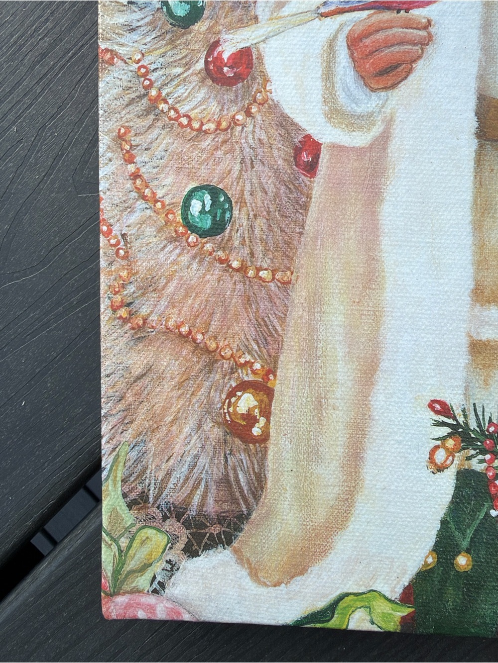 Victorian Christmas Canvas Print Signed by Susan Rios 8X10 Festive Santa Decor - Picture 5 of 14